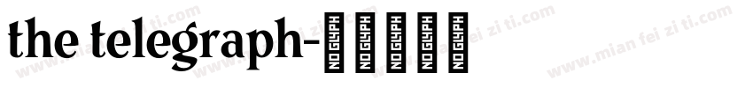 the telegraph字体转换